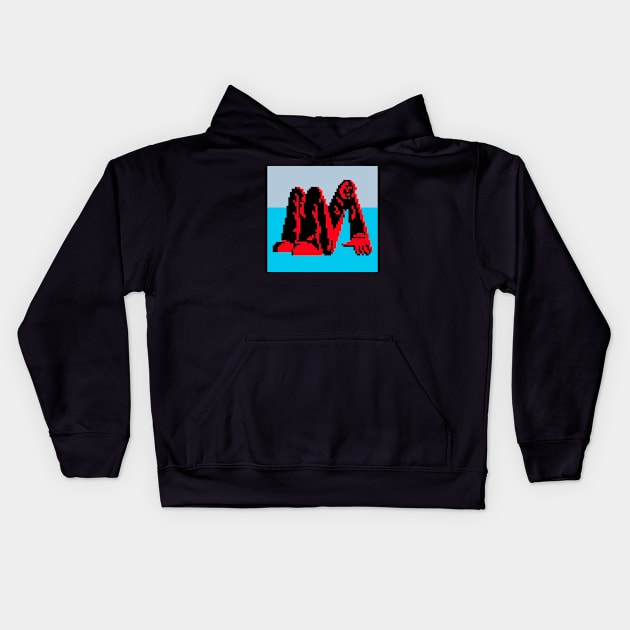 Man alive 8 bit Kids Hoodie by Kopi Aiko Art